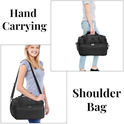 Eorbow Hairstylist Travel Bag, Large Capacity Hairdresser Bag with Divider, Sturdy Barber Case Holder for Hair Stuff, Professional Cosmetology Organizer for Curling Iron Hair Straightener Supplies - Image 4