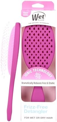 Wet Brush Frizz-Free Detangler Brush with Ionic Technology, Purple, Provides Frizz Control, Reduces Static, and Smooths All Hair Types, Best For Dry Hair, Made for Women, Men & Kids by WetBrush