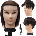 Barber Human Hair Mannequin Head Male Haircut Training Head by LeticiaLLC--FreedomLove