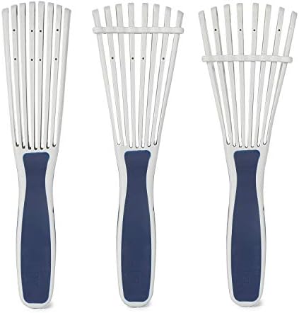 BESTOOL Detangling Brush for Curly and Natural Black Hair, Afro 3/4abc Texture, Faster and Easier Detangling of Wet or Dry Hair with No Pain (Blue) - Image 4