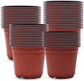 HOSTIC 7.4 Inch Nursery Pot Seedling Pot Plant Container Seed Starting Pots Multipurpose Plastic Pots 100 Packs by HOSTIC