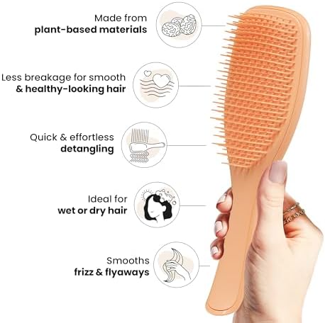 Tangle Teezer Plant-Based Ultimate Detangler Brush, All Hair Types, Orange - Image 4