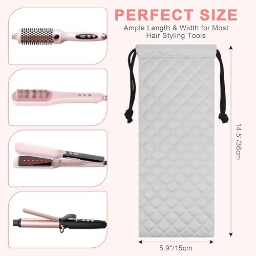 Professional Heat Resistant Hot Hair Tools Organizer Cover Bag - Image 5