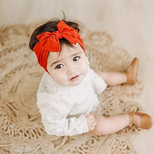 Prohouse 20 Pcs Baby Girl Bows and Headbands, Elastics Nylon Hairbands - Image 4