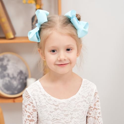 YHXX YLEN 40PCS 4.5 Inch Hair Bows for Girls, Grosgrain Ribbon Toddler Bows - Image 5