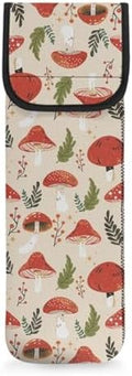 1 Piece Flat Iron Curling Wand Travel Cover Case Bag Curling Wand Travel Case Universal Curling Iron Cover Sleeve Flat Iron Case Heat Resistant Bag Mushroom by Unknown