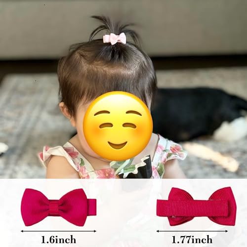 JOYOYO 60Pcs Baby Hair Bows Tiny Alligator Clips for Infant Toddler Girls - Image 4