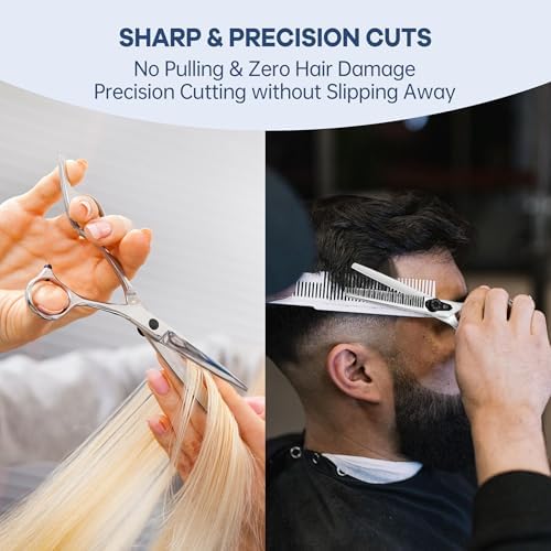 Professional Hair Cutting Scissors, 6.0 inch, Suitable for All Hair Types (SET) - Image 2