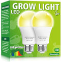 2 Pack LED Grow Light Bulbs，Full Spectrum Plant Light Bulb, 9W Replace 100W by mfxmf