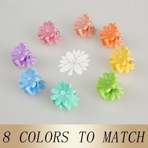 KANPRINCESS 70PCS Mini Claw Clips Small Hair Clips With Fancy Box, Flower and Colorful Designs for Women and Girls Hair Accessories Gift Set (SET3) - Image 4