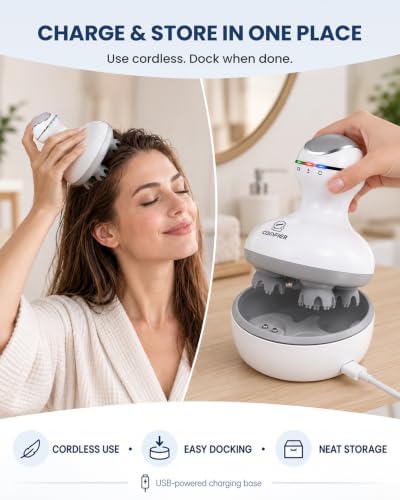 COMFIER Scalp Massager for Hair Growth, Electric Head Massager, Tangle-Free - Image 6