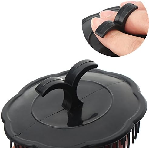 Segbeauty Mens Shampoo Brush, 4pcs Scalp Massage Brushes, Massage Hair Brush Floriated Shower Comb for Deep Cleaning Hair Men's Hand Brush Plastic Growth Beard Brush Pet Grooming Round Palm Brush - Image 4