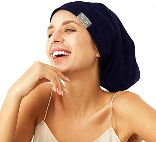 Beanie Sleep Hats Bonnet for Women Girls Curly Frizzy Hair Cover by ELIHAIR