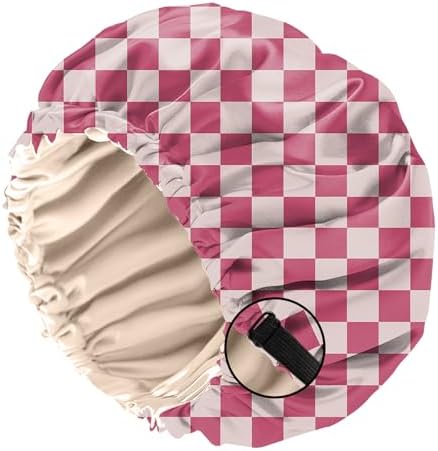 Satin Hair Bonnet Silk Bonnet for Sleeping Double Layer Elastic Adjustable Reusable Cute Aesthetic for Women Girls by BHAHB