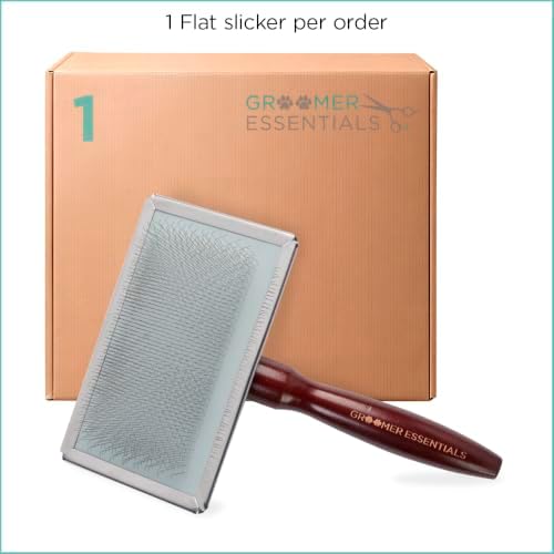 Groomer Essentials Soft Slicker Brush, Large for Thick Coats & Doodles - Image 7