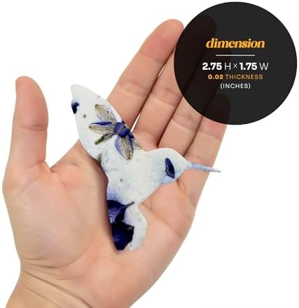 Plantable Memorial Gift Tags with Wildflower Seeds – 24 Pack Purple Hummingbird-Shaped Writable Gift Wrap Tags for Funeral Favors, Sympathy Gifts & Celebration of Life Keepsakes - Image 2
