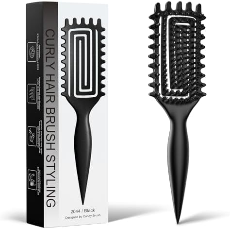 Curly Hair Brush, Curl Brush For Wet & Dry Hair,Curl Defining For Women&Men by Weldilgit
