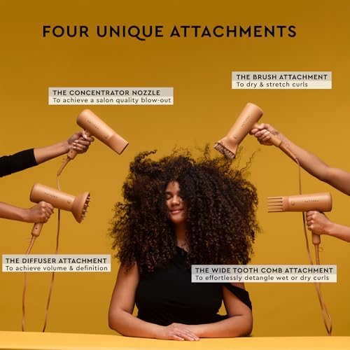 PATTERN by Tracee Ellis Ross Blow Dryer with Four Attachments for Curly, Coily & Tight Texture Hair - Image 3