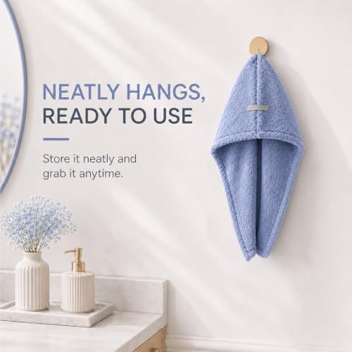 2 Pack Microfiber Hair Towel Wrap，Large quick-drying hair towel，29.5*11 in - Image 6