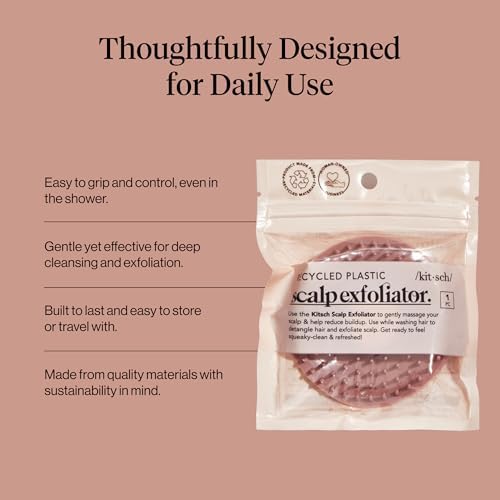 Kitsch Scalp Massager for Hair Care - Shampoo Brush Scalps - Terracotta - Image 5