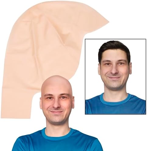 Kangaroo Realistic Beige Latex Bald Cap for Men & Women for Halloween Party - Image 2