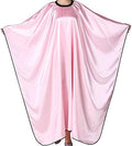 Barber Hair Cutting Cape with Adjustable Neckline 55" x 63" Pink by Iusmnur