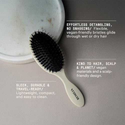 Smoothing Paddle Hair Brush for Frizz Control, Snag free Scalp Comfort - Image 3