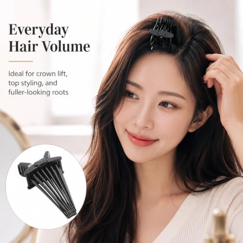 Hair Volume Clips, 19-Pin Root Clips for Curly Hair Volume, Portable Heatless Volumizing Hair Styling Tool for Fine Flat & Curly Hair, Lightweight Travel-Friendly Hair Volume Tool for Women & Men - Image 7
