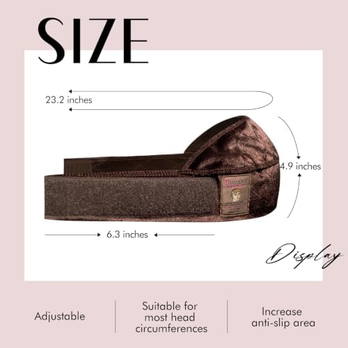 Dreamlover Wig Grip Band for Half Wig, Enhanced Grip Headband, Dark Brown - Image 7