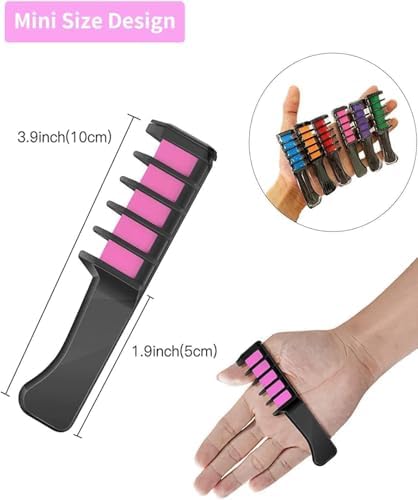 Hair Chalk Comb – Temporary Dye for Kids, Washable & Fun for Parties - Image 6