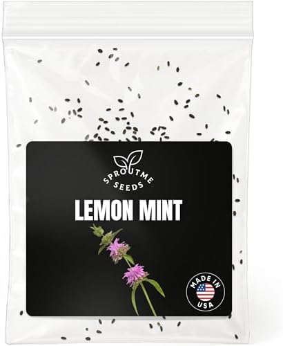 SproutMe Lemon Mint 200+ Seeds for Planting, Tea Herb, Non-GMO, Heirloom by SproutMeSeeds