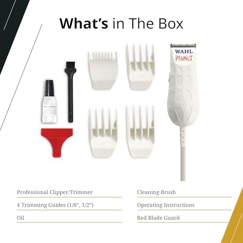 Wahl Professional White Peanut Clipper & Trimmer, Powerful Rotary Motor - Image 6