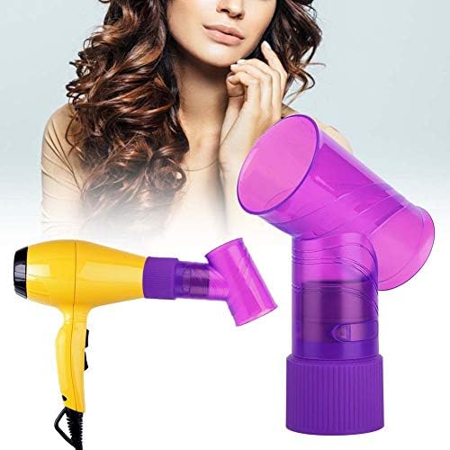 Pilipane Professional Hair Dryer Diffuser Curly Blow Dryer Attachment Unique Structure Quick Drying Styling Accessory for Wavy Curly Permed Hair Black Blue Purple Pink (Purple) - Image 5