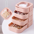 Kathfly 4 Pcs Hair Tie Organizer Travel, Stackable, Pink by Kathfly
