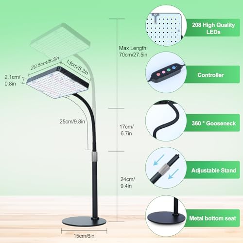 Tabletop Grow Lights for Indoor Plants with 5 Mode Timer - Image 7