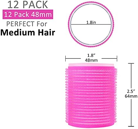 Jumbo Size Hair Roller sets, Self Grip, Salon Hair Dressing Curlers, Hair Curlers, 2 size 24 packs - Image 6