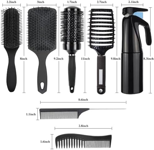 Curly Hair Brush Set for Women Hair Brushes Designed for Family Daily Care - Image 7
