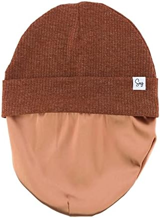 Jersey Beanie Hat for Newborn Baby Boys Girls Silky Satin Lined Hats Bonnet Toddler Infant Little Kids Beanies Caps - Image 4
