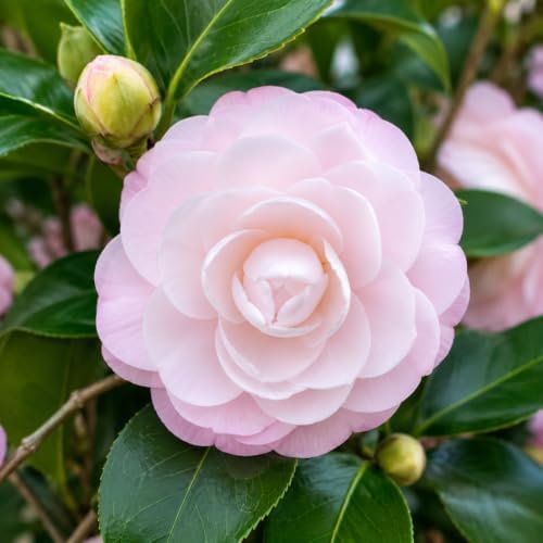 Stephens Garden Camellia Shrub - 10-18" Tall Live Plant - Gallon Pot - Image 3