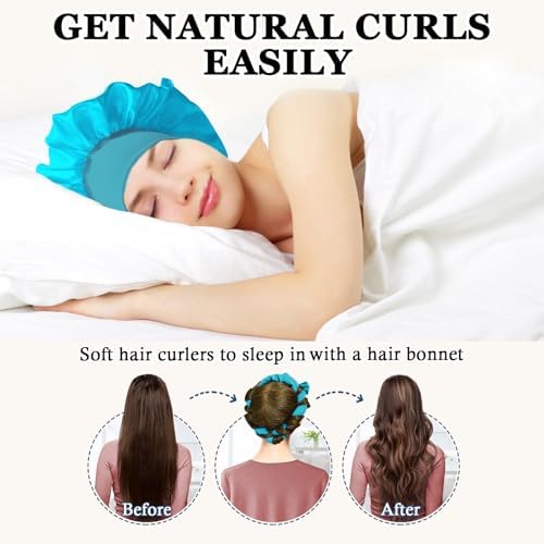 Gwabee Velvet Heatless Curls Overnight Hair Curlers to Sleep In - Image 2
