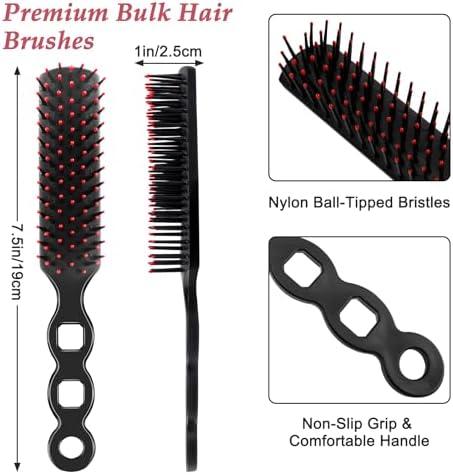 240 Pack Hair Brushes Bulk for Homeless Supplies, Individually Wrapped Travel Hair Brush for Shelter Donation Church Hygiene Toiletries Kits Operation Bulk Christmas Child Item Gifts - Image 2