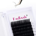 Lash Extensions 9-17mm C Curl Silk Classic Soft Faux Mink Mixed Tray Eyelash Extension Supplies (0.20-C, 9-17mm) by FADLASH