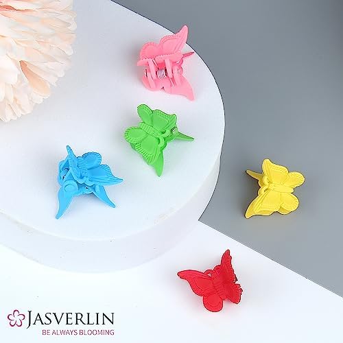 JASVERLIN Mini Butterfly Hair Clips, Y2K Claw Clips 50 Pcs - Image 6