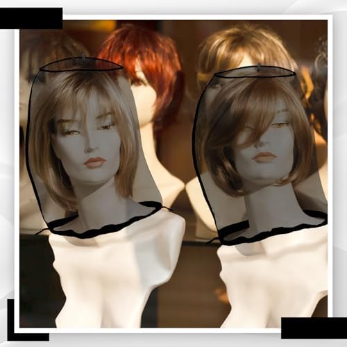 Loopeer 6 Pcs Wig Storage Bag Adjustable Wig Cover with Drawstring,Black - Image 7