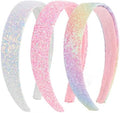 Headbands for Girls, 3 Pack Sparkly Glitter Toddler Girls Headbands by Uintoon