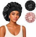 Yanideer 2 Pack Satin Bonnet for Sleeping Double Layer by Yanideer