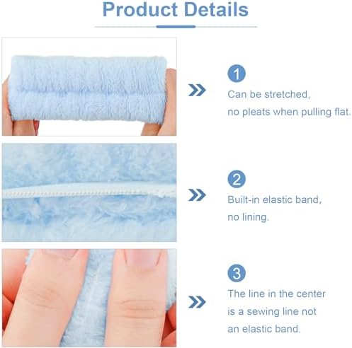 Chanaco Skincare Headband, Makeup Headband for Face Washing, Hair Clips, Trendy Gifts for Teen Girls - Image 7
