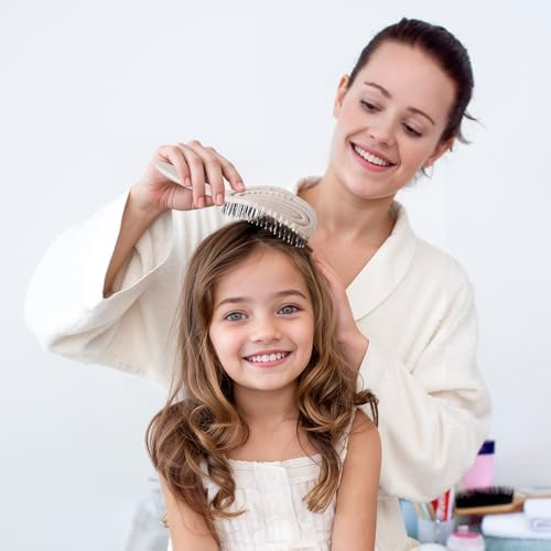 AIMIKE Hemp-Relax Detangling Hair Brush for Wet & Dry Hair, Beige - Image 5