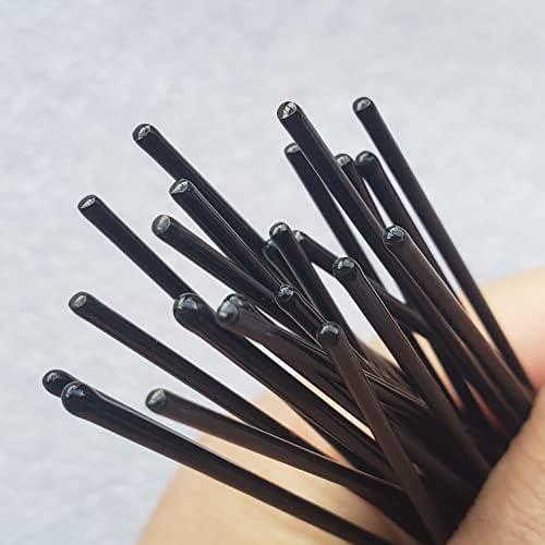 U Shaped Hair Pins for Buns, Bobby Pins for Women, Strong Thick Ballet Bun Hair Pins, Spring Steel Hair Styling Pins for Long Thick Hair, Dance, Updos and Bridal Hair, 24 Count 3 inch, Black - Image 3