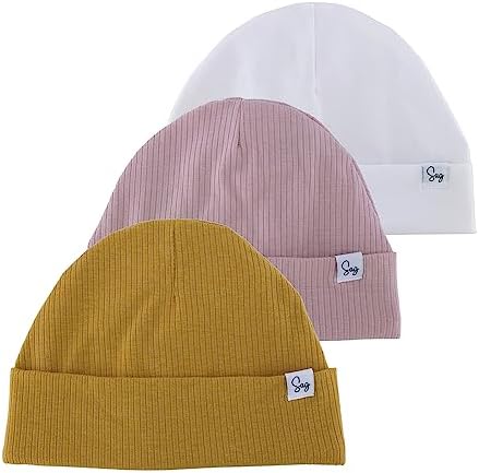 Jersey Beanie Hat for Newborn Baby Boys Girls Silky Satin Lined Hats Bonnet Toddler Infant Little Kids Beanies Caps by Sugarmelon